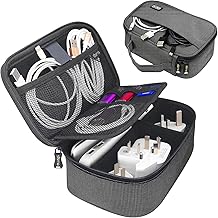 sisma Travel Electronics Organizer Small Carrying Case for Cables Phone Chargers USB Plugs Power Cords Earbuds Adapter Tech Accessories Pouch -Special Edition