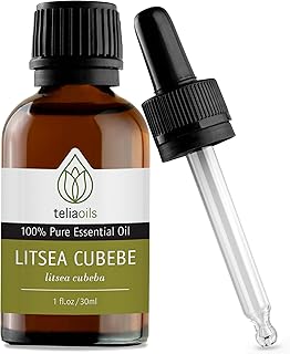 Litsea Cubeba Essential Oil (May Chang) 100% Pure, Steam-Distilled Revitalizing, Refreshing & Skin-Friendly Perfect for Aromatherapy, Skin Care, Hair Care & DIY Beauty 30ml
