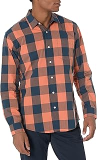 Men's Long-Sleeve Casual Poplin Shirt