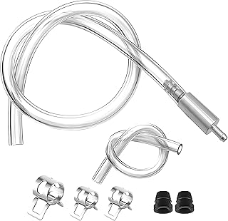 Car Brake Bleeder Hose, Brake Bleeder Kit with One Way Check Valve, Brake Fluid Bleeder Hoses Replacement, Universal Brake Bleeder Tool Car Accessories for Car Motorbike Bike