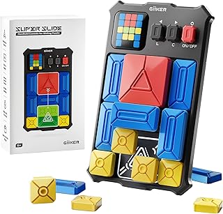 GiiKER Super Slide Puzzle Games, Original 500+ Challenges Brain Teaser Puzzle, Toys for Kids Teens, Travel Games Birthday Gifts STEM Toys for Ages 6+ Boys Girls, Activities for Road Trips