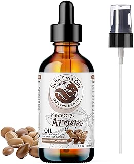 Bella Terra Oils - Argan Oil 4oz - Celebrating Argan's Nutritional Profile, Deeply Hydrating, Elevate Your Haircare & Skincare Routine