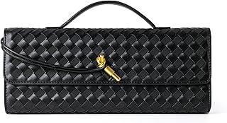 Woven Purse for Women Evening Clutch Woven Leather & Suede Handbags Crossbody Bag Suede Purse Formal Evening Bag
