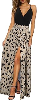 Women's 2026 Lightweight Summer Wedding Guest Beach Vacation Casual V Neck Split Flowy Maxi Dress