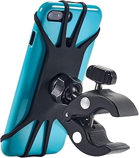 Upgraded 2026 Bicycle & Motorcycle Phone Mount - The Most Secure & Reliable Bike Phone Holder for iPhone, Samsung or Any Smartphone. Stress-Resistant & Highly Adjustable. x10 to Safeness & Comfort