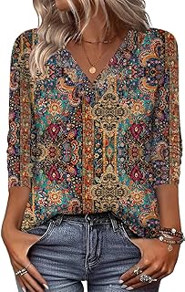 Women Long Sleeve Tops Dressy Casual V Neck Tshirts Basics Tee 2025 Fall Trendy Clothes S-2XL