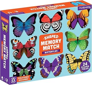Mudpuppy Butterflies Shaped Memory Match, Multicolor